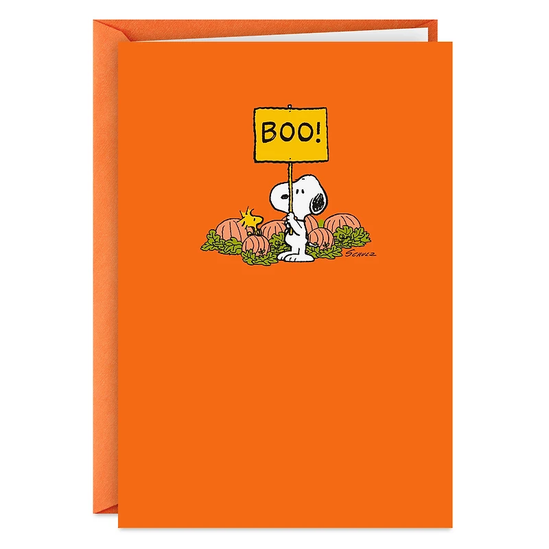 Peanuts® Snoopy and Woodstock Boo-Hoo Miss You Halloween Card for only USD 2.00 | Hallmark