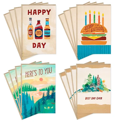Hearty Wishes Boxed Birthday Cards Assortment, Pack of 16 for only USD 9.99 | Hallmark