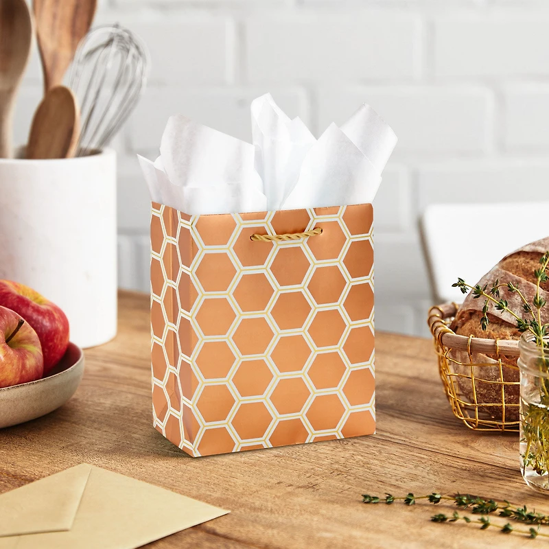 6.5" Copper Hexagons Small Gift Bag for only USD 2.49 | Hallmark