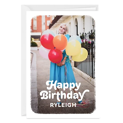 Personalized Full Photo Birthday Photo Card, 5x7 Vertical for only USD 4.99 | Hallmark