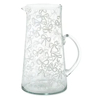 Lacey Chabert Collection Bow Illustrated Glass Pitcher, 45 oz. for only USD 24.99 | Hallmark
