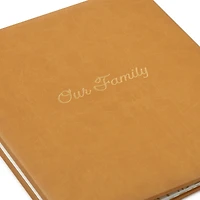 Our Family Gold on Tan Refillable Photo Album for only USD 39.99 | Hallmark