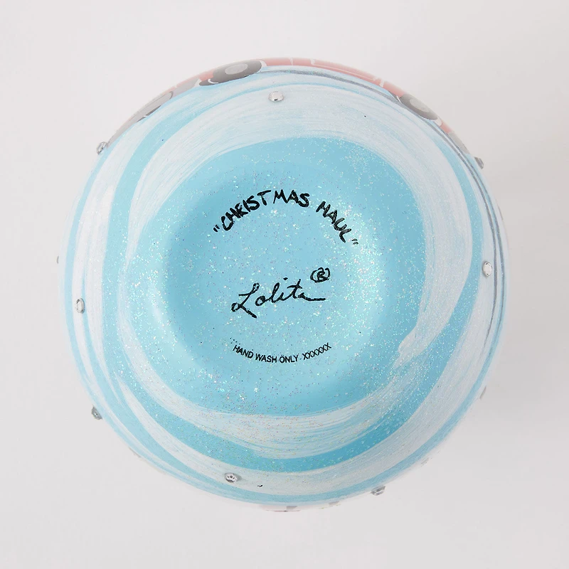 Lolita Christmas Haul Handpainted Stemless Wine Glass, 20 oz. for only USD 22.99 | Hallmark