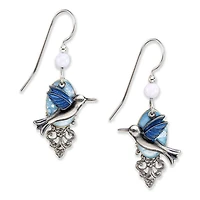 Silver Forest Hummingbird Silver Metal Filigree Drop Earrings for only USD 21.00 | Hallmark