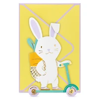 Wheely Fun, Bunny on Scooter Paper Craft Easter Card With Mini Card for only USD 5.99 | Hallmark