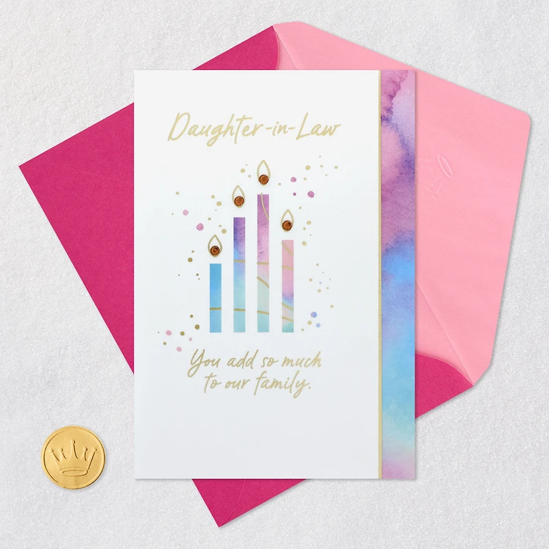 We're Lucky to Call You Family Birthday Card for Daughter-in-Law for only USD 6.59 | Hallmark
