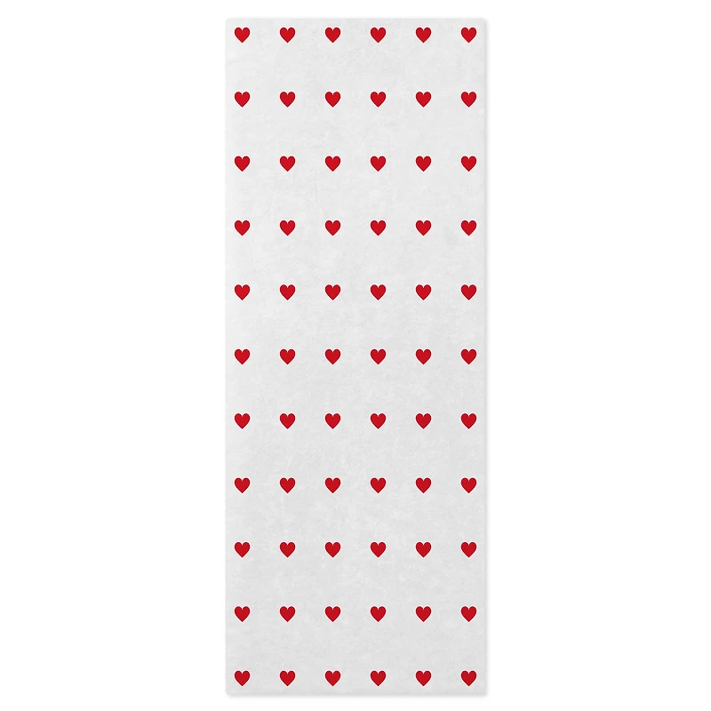 Tiny Red Hearts on White Tissue Paper, 6 sheets for only USD 1.99 | Hallmark
