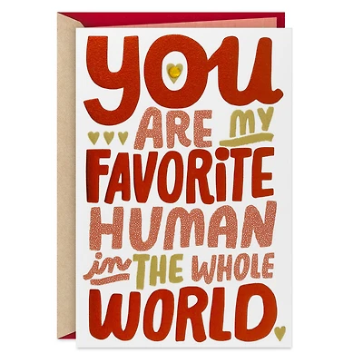 Favorite Human in the Universe Valentine's Day Card for only USD 4.99 | Hallmark