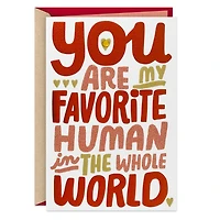 Favorite Human in the Universe Valentine's Day Card for only USD 4.99 | Hallmark