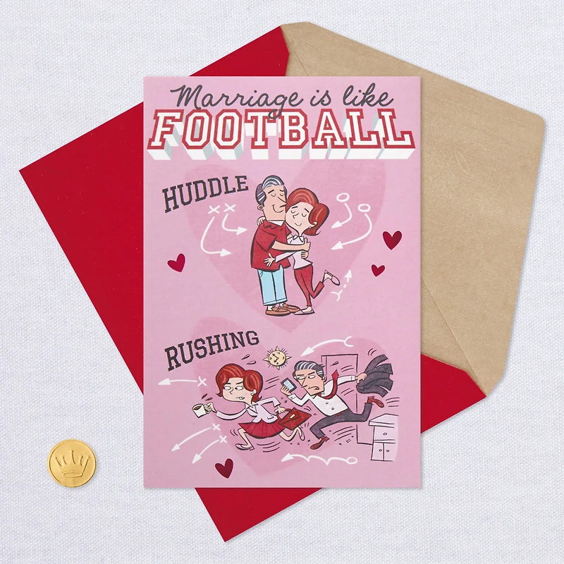 Marriage is Like Football Funny Pop-Up Valentine's Day Card for only USD 5.59 | Hallmark