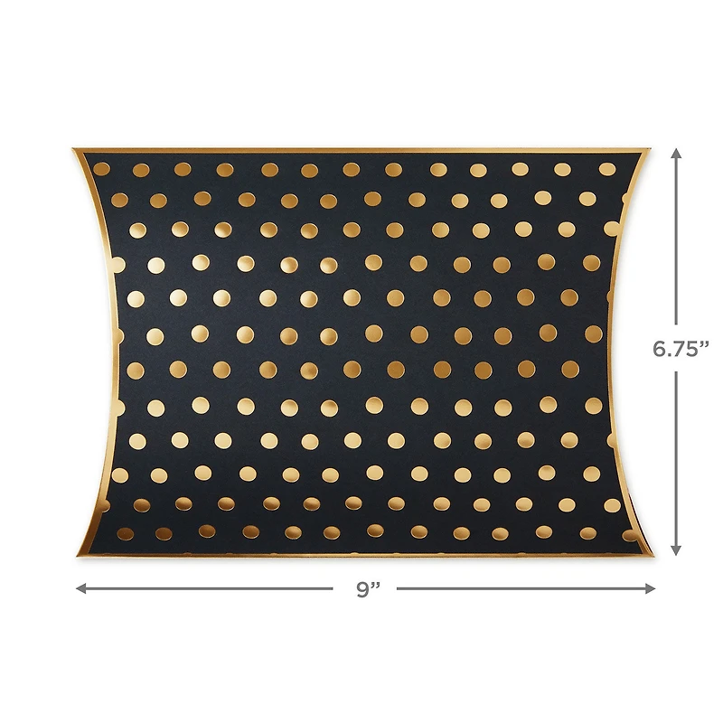 Gold Dots on Black Pillow Box for only USD 2.49 | Hallmark