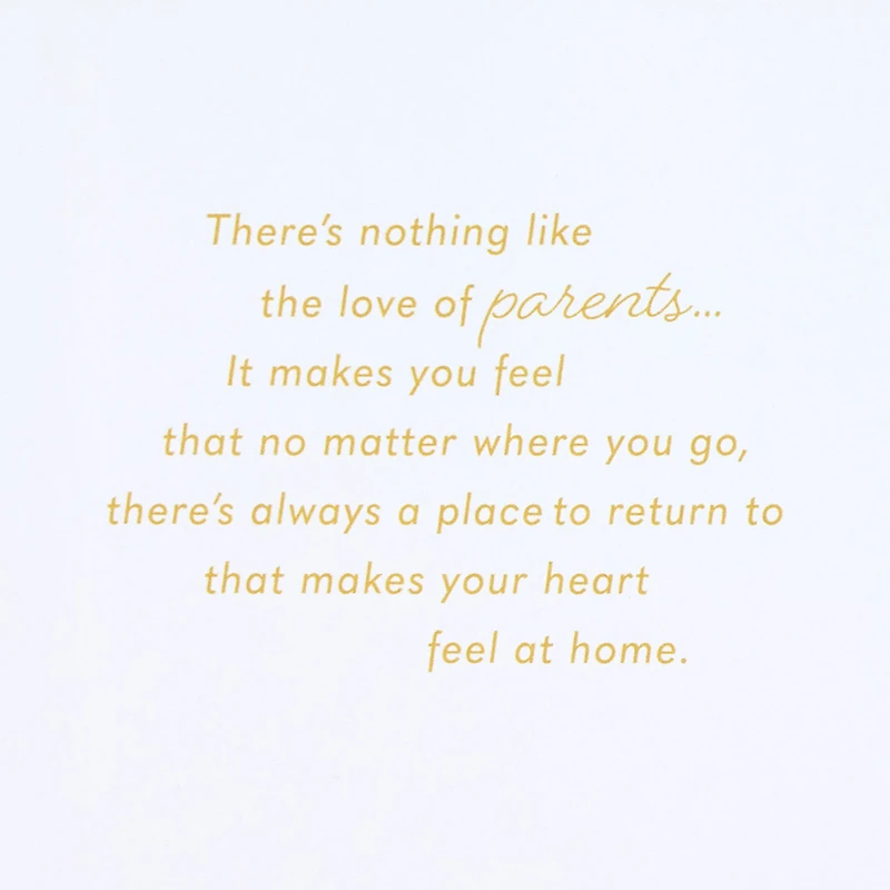 Marjolein Bastin Your Love Makes My Heart Feel at Home Anniversary Card for Parents for only USD 6.99 | Hallmark