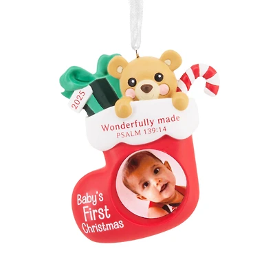 DaySpring Baby's First Christmas Religious 2025 Photo Frame Hallmark Ornament for only USD 14.99 | Hallmark