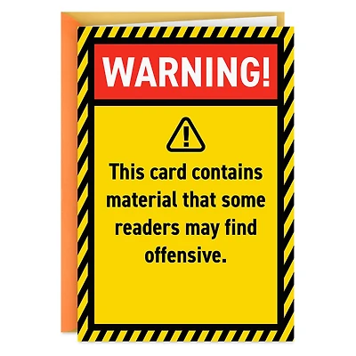 May Contain Offensive Material Funny Birthday Card for only USD 4.49 | Hallmark