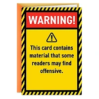 May Contain Offensive Material Funny Birthday Card for only USD 4.49 | Hallmark