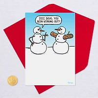 Buff Snowman Funny Christmas Card for only USD 3.49 | Hallmark