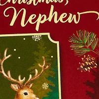 Reindeer and Red Plaid Christmas Card for Nephew for only USD 2.00 | Hallmark