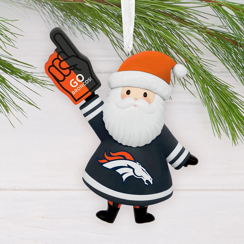 NFL Denver Broncos Santa Fan Hallmark Ornament for only USD 12.99 | Hallmark