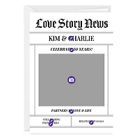 Love Story News Custom Anniversary Card for only USD 4.99 | Hallmark