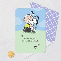 Peanuts® Charlie Brown and Snoopy Hugging Love Card for only USD 2.99 | Hallmark