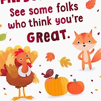 Cute Critter Poem Thanksgiving Card for Kids for only USD 2.99 | Hallmark