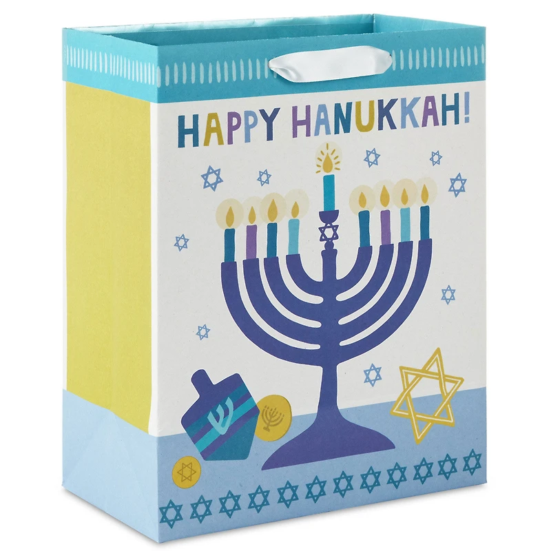 9.6" Glowing Menorah Medium Hanukkah Gift Bag for only USD 3.49 | Hallmark