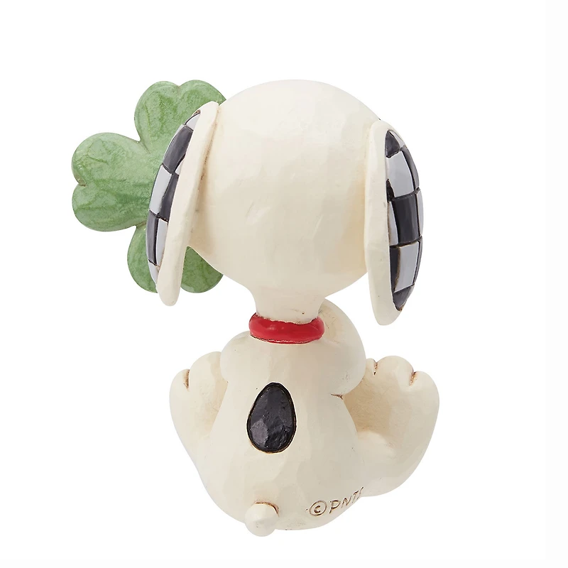 Jim Shore Peanuts Snoopy With Four-Leaf Clover Mini Figurine, 2.6" for only USD 31.00 | Hallmark