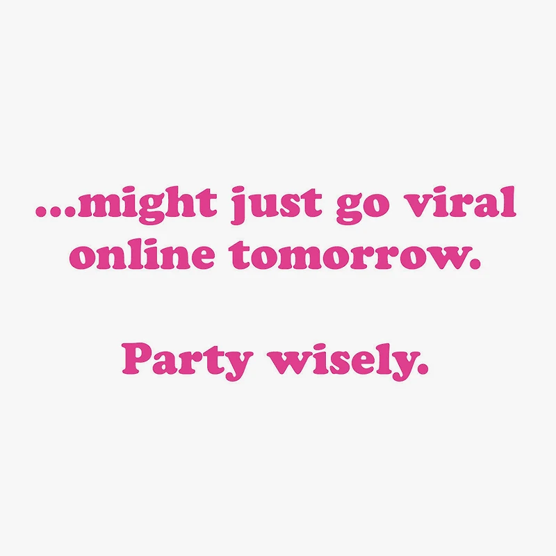 Party Wisely Funny Celebration Card for only USD 3.99 | Hallmark