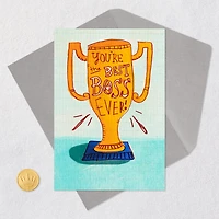 Best Boss Ever Trophy Funny Boss's Day Card for only USD 3.49 | Hallmark