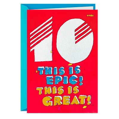 This Is Epic 10th Birthday Card for only USD 4.99 | Hallmark
