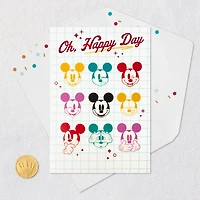 Disney Mickey Mouse Happy Day Birthday Card With Stickers for only USD 5.99 | Hallmark