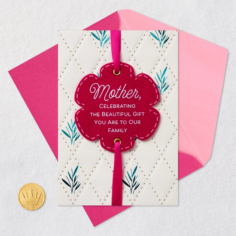 You're a Beautiful Gift to Our Family Religious Mother's Day Card for Mother for only USD 9.59 | Hallmark