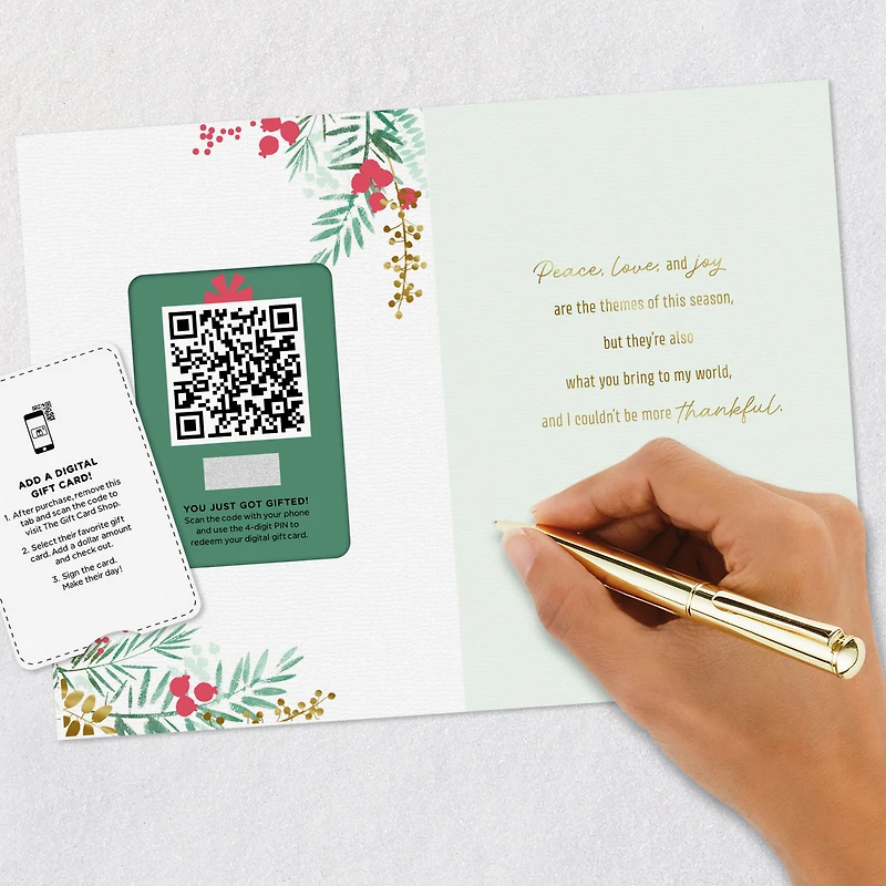 Thankful for People Like You Gift Card Greeting Christmas Card for only USD 4.99 | Hallmark