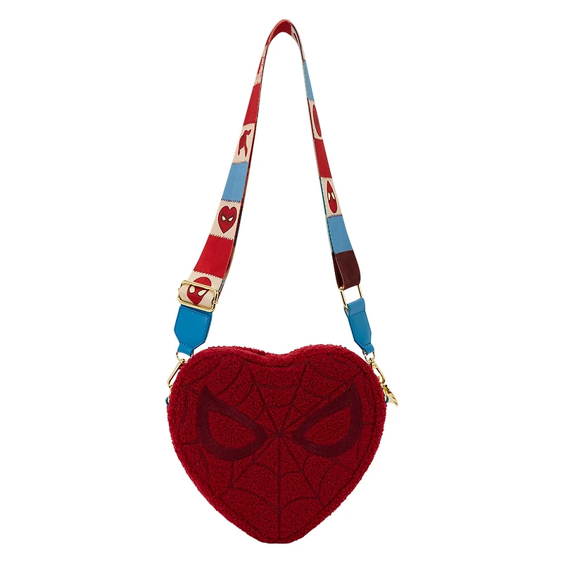 Loungefly Marvel Spider-Man Heart-Shaped Crossbody Bag for only USD 70.00 | Hallmark
