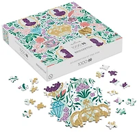 Bridgerton Ton Silhouettes on Floral 1000-Piece Jigsaw Puzzle for only USD 24.99 | Hallmark