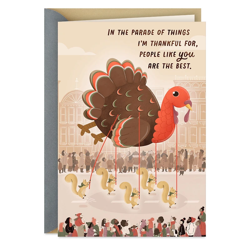 Parade of Thankfulness Thanksgiving Card for only USD 2.99 | Hallmark
