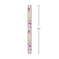 Spring Flowers on White Wrapping Paper Roll, 20 sq. ft. for only USD 4.99 | Hallmark
