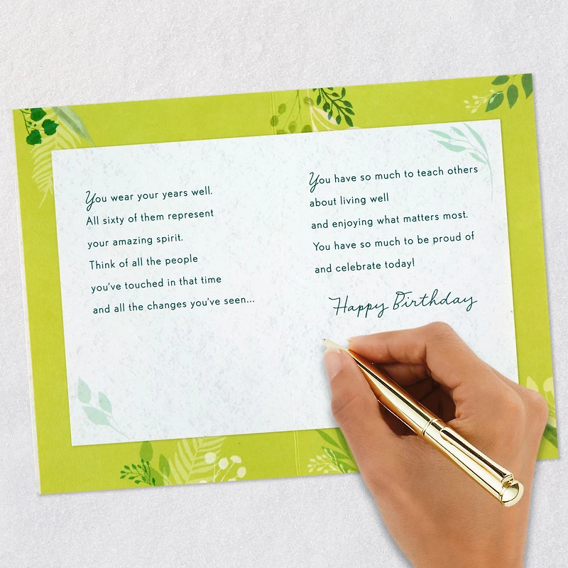 You Wear Your Years Well 60th Birthday Card for only USD 4.99 | Hallmark