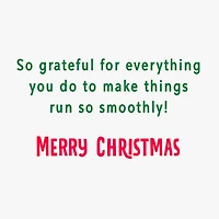So Grateful for Everything You Do Christmas Card for Administrative Professional for only USD 3.99 | Hallmark