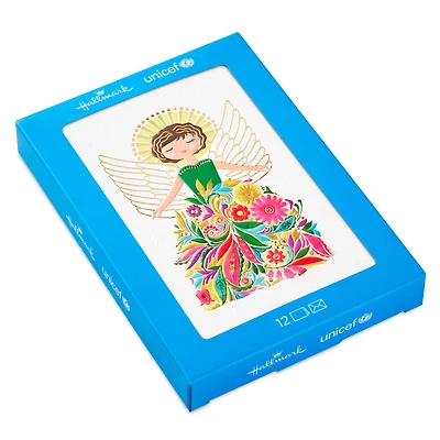 UNICEF Floral Angel Boxed Christmas Cards, Pack of 12 for only USD 12.50 | Hallmark