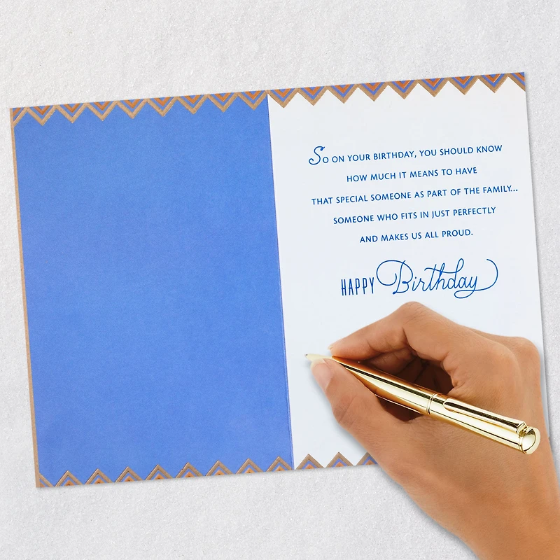 You Fit In Just Perfectly and Make Us Proud Birthday Card for Son-in-Law for only USD 5.59 | Hallmark