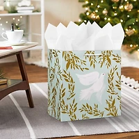 15" Dove on Light Sage Extra-Deep Holiday Gift Bag for only USD 5.49 | Hallmark