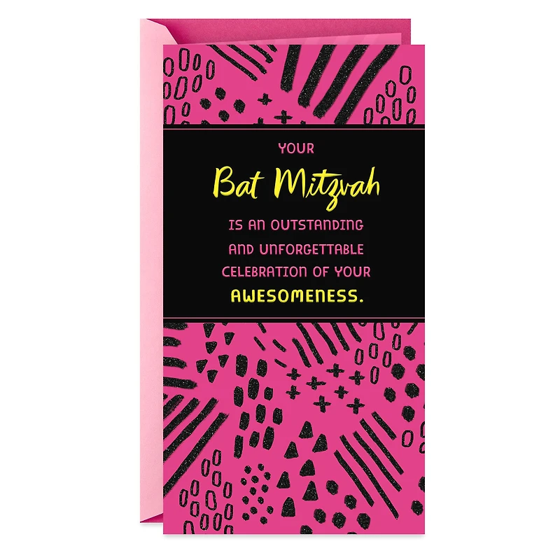 Celebrating Your Awesomeness Money Holder Bat Mitzvah Card for only USD 3.99 | Hallmark