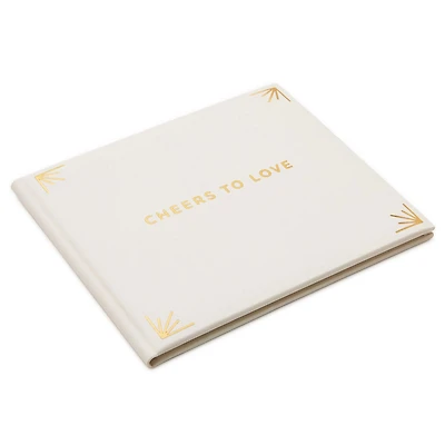 Cheers to Love Gold on Cream Linen Guest Book for only USD 22.99 | Hallmark