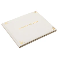 Cheers to Love Gold on Cream Linen Guest Book for only USD 22.99 | Hallmark