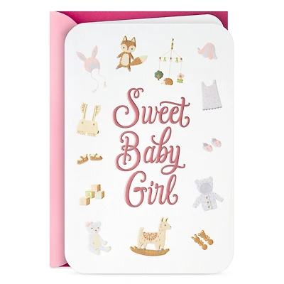 Sweetness and Love New Baby Girl Card for only USD 5.99 | Hallmark