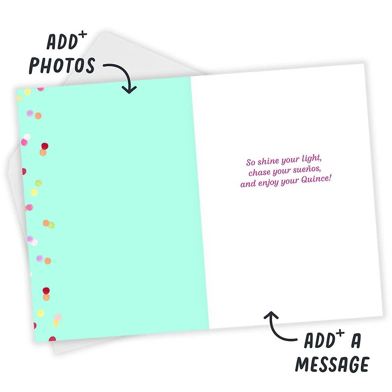 Shine Your Light Custom Quinceañera Card for only USD 4.99 | Hallmark