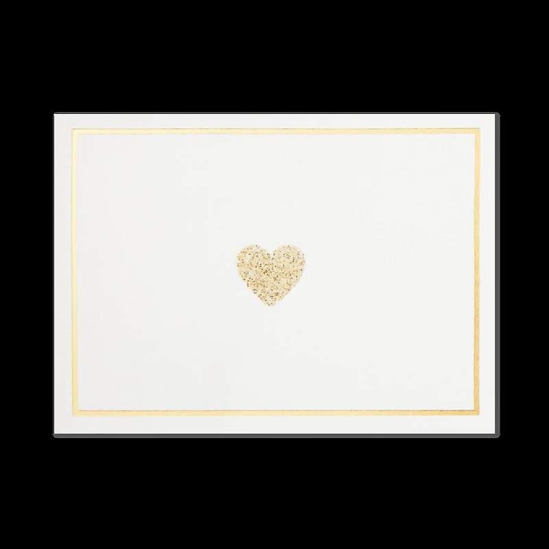 Glittery Gold Hearts Blank Note Cards, Box of 10 for only USD 9.99 | Hallmark