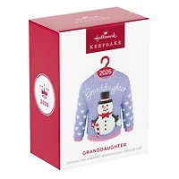 Granddaughter Snowman Sweater 2026 Ornament for only USD 18.99 | Hallmark