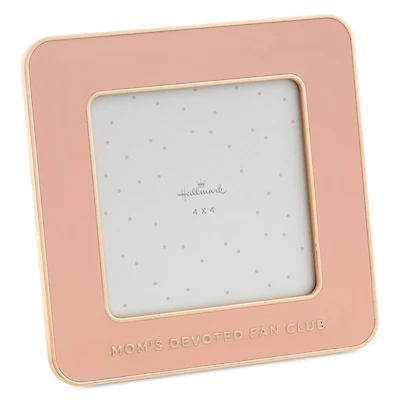 Mom's Fan Club Coral Enamel Picture Frame, 4x4 for only USD 22.99 | Hallmark